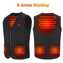 온열조끼 열선조끼 발열조끼 다섯 지역 가열 usb 적외선 난방 조끼 겨울 남성 여성 열