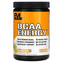 이브이 루션 뉴트리션 BCAA ENERGY 오렌지 블라스트 맛 285g(10.1oz)