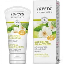 독일 Lavera Day Cream Mattifying Green Tea 라베라 매티파잉 밸런스 그린 티 데이 수분 크림 50ml 3팩