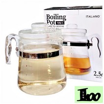 oth 약탕기 중탕기 차탕기 유리 포트 주전자 2500ml, 상품선택