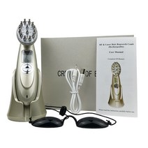 충전식 레이저 빗 머리 재성장 치료 탈모 RF EMS 헤드 두피 마사지 헤어 기계