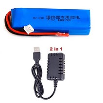 7.4V 3200mAh 업그레이드 Lipo 배터리 Taranis X9D Plus 송신기 장난감 액세서리 2S, [03] 빨간