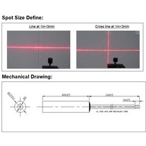 맞춤형 12mm 650nm 200mw 110 도 라인 레이저 모듈 산업용 등급, 01 110 degree Line