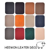 희원레더데코 차시트보수스티커S 오토바이시트 자전거안장 가죽커버리폼 천연소가죽, 살구색