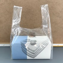 [소행섬] 무지 PE 비닐 쇼핑백 U형 (테이크아웃 매장비닐쇼핑백 상자쇼핑백 답례품 선물포장), U45, 100개