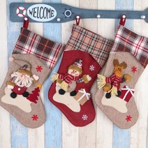 크리스마스 양말 주머니 트리 장식 인테리어 Xmas-S2, 영일스토어 산타