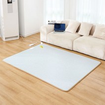 USB 전기장판 극세사 다용도 매트 충전식 탄소섬유 미니, 180x200cm, 회색-녹색매트