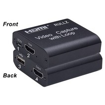 파워딜 Rullz-4K 비디오 캡처 카드 USB 2.0 게임 레코딩 플레이트 PS4 Ps5 스위치 카메라 녹화용 마이크, 06 With Loop