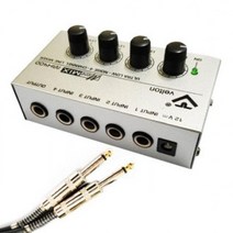 CDZ389251MH400 마이크분배기 마이크믹서 4채널 마이크 스플리터, 단일옵션