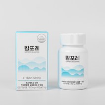 캄포레 긴장완화 영양제 테아닌 스트레스 건강기능식품 L테아닌, 1개