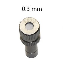 스프링클러 스프레이노즐 미니스프링쿨러 미스트노즐 안개분사노즐 0.2-0.6mm 미스트 포깅 스프레이 소독제 푸시 인 저압 분무 노즐 필터 3 개 포함, 01 0.3 mm mist