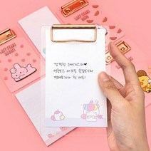 레이지스타 아크릴 클립보드+메모지 메모카드 무지 공시생 단어장 미니 노트패드, 4000레이지스타아크릴클립보드＋메모지 랜덤