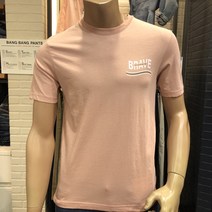 뱅뱅 얇은소재 가슴부분 프린트 반팔티셔츠 NTH524-0