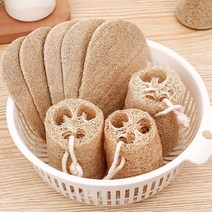 엔템 친환경 천연 생분해 수세미, 천연삼베수세미(넙적이)