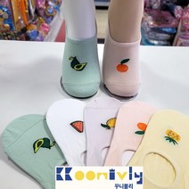꾸니블리 @@과일상큼 양말덧신 아동덧신@@고품질 안벗겨져요!!!