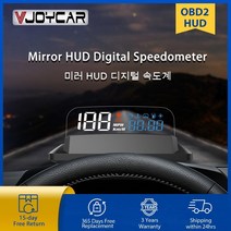2021 새로운 OBD2 미러 HUD 자동차 헤드 디스플레이 디지털 속도 프로젝터 알람 오일 온도 터보 압력 자동, 한개옵션0, 한개옵션0