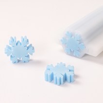 새로핸즈 비누만들기 속비누용 실리콘 몰드 눈꽃, 단품