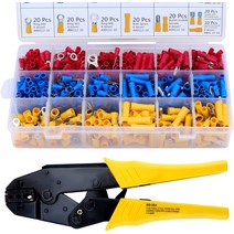 HS-30J 압착 공구 플라이어 22-10 AWG 0.5-6.0mm2 절연 자동차 자동 터미널 및 커넥터 와이어, [06] 30J 700PCS Terminals