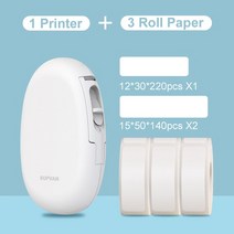 네임스티커 라벨 프린터 supvan e10 미니 링 기계 무선 메이커 열 블루투스 17, 협력사, e10white 3라벨 ae
