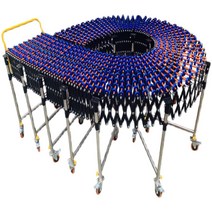 자바라컨베이어 콤베어 컨베어롤러 상하차콘베어, 폭 600mm 길이 1m