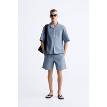 독일 자라 콘트라스트 스티치 ZARA 시어서커 셔츠 267763