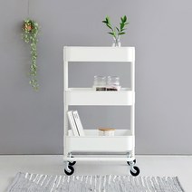마켓비 ROMBY 트롤리 카트 3단, 화이트
