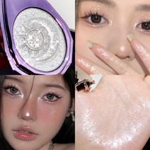 xixi 럭셔리 퍼플 다이아몬드 물광 하이라이터 실버 핑크 전신 사용 가능, 01. 1호 7.6g