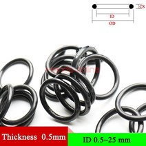 NBR 두께 0.5mm 오링 기계식 씰 고무 링 개스킷 O-링 키트 O 니트릴 와셔, 42 ID 15mm