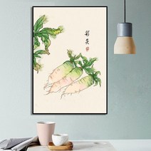 JINGHENG 고급 감나무그림 감그림 생기 캔버스 과일 인테리어 장식, 디자인 10_50x70