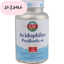 홈쇼핑 칼 애시도필러스 프로바이오틱스 유산균 100캡슐 락토바실러스 불가리쿠스, 1개, 100개