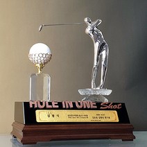 좋은상패 순금판 홀인원트로피 이글패 싱글패 골프트로피 JH66