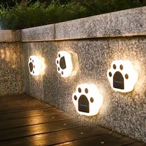 21세기트랜드 태양광 발바닥 야외 방수 조명 4p, 옐로우