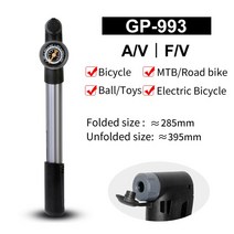 자전거펌프 120PSI 미니 휴대용 자전거 펌프 알루미늄 합금 사이클링 슈레이더 밸브 MTB 산악 액세서리, 08 GP-993