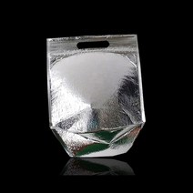 스펙플러스 지퍼식 밑면 파우치 재 발포지 봉투 보냉 은박 보온 팩 8W43BB56, 1개