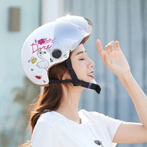 YEMA 여름 남성 여성 하프 할리 사계절 헬멧, I