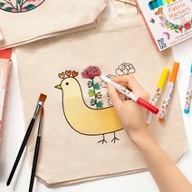 민화샵 엄마표미술놀이 에코백만들기 캔버스가방 색칠하기 무지가방 천가방 도안가방 미술놀이, 에코백만들기-어변성룡도