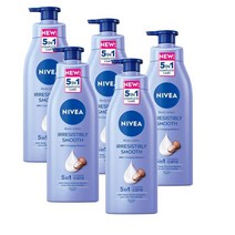 니베아 이리지스터블리 스무스 바디로션 수분크림 48H 400ml Nivea Irresistibly Smooth Body Lotion, 5개