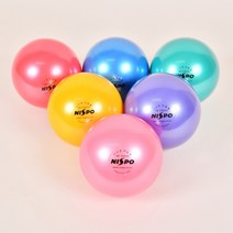 니스포 리듬체조 공 단색 5인치 6인치 7인치, 레드