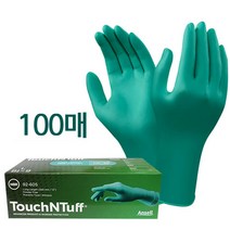 일회용내화학장갑 [안셀]터치앤터프 92-605, 1통
