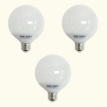 LED 볼램프 G95 전구 12W 전구색 주광색 롱 숏 6500K 3000K 3개, 주광색(화이트)