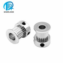 초정밀 3D 프린터 부품 20 개 톱니 GT2 타이밍 풀리 보어 5mm 6.35mm 8mm 폭 6mm 동기식 벨트 2GT 1, 02 20T W6 B5_01 Black