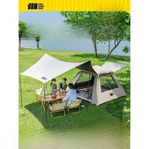 Explorer 텐트 야외 접이식 휴대용 캠핑 캐노피, 비닐모형 - 파인라임 (두꺼운 선크림. 하룻밤 숙박 가