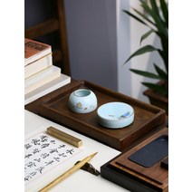 서예 붓 세트 문방사우 선물용 지필묵연 Wenxintang 스터디 룸 네 보물 그린 물 그릇 한 도자기 펜 브러시 홀더 세척 잉크 디스크 특수 연습 특별, [03] 펜과 물그릇 세트