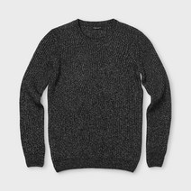 빠니깔레 [Made In Italy] 울혼방 골지 포인트 라운드넥 니트 F-ENIT50