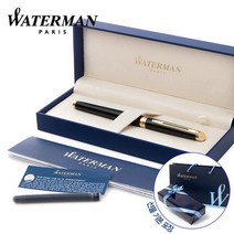 워터맨 만년필 뉴헤미스피어 락카블랙 GT 실속세트, 상세설명 참조, EF촉 - 가는촉