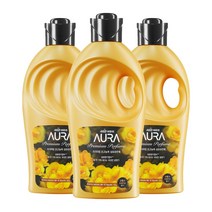 [생화 향기]아우라 프리미엄 초고농축 섬유유연제 페어프리지아 본품, 1L x 3개