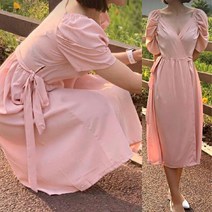 [심쿵해] 만삭촬영원피스 냉장고원피스 77사이즈여성쇼핑몰 퍼프롱원피스 시밀러룩 당일배송