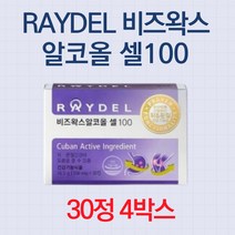 식약처 인정 레이델 비즈왁스 알코올 셀 100 30정 위 보호 관절 건강 2중 기능성 백화점 입점 홈쇼핑 추천 래이델 레이댈 비즈 비주 왁시 왁수 샐 백 정품 가족 부모님, 4개입, 550mg x 30정