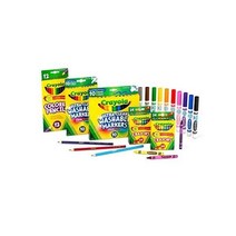 크레욜라 여학생 & 남학생을 위한 학용품 크레용 마커 색연필 선물 80개 전용, Standard Packaging, Markers