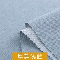 데님 앞치마 카페 바리스타 미용 사 실 애견 보육 교사 제과제빵 영업용 특이한 작업 면세탁 데님 원단 두, 06 Thick - light blue